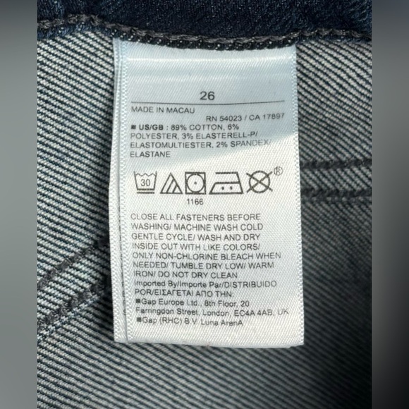 Banana Republic Dark Wash Blue Denim Classic High Rise‎ Skinny Jeans 26 0640 - Picture 5 of 8